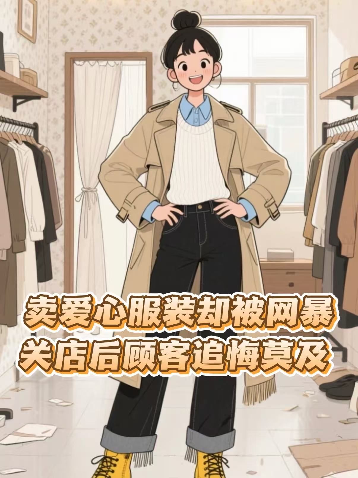 卖爱心服装却被网暴，关店后顾客追悔莫及