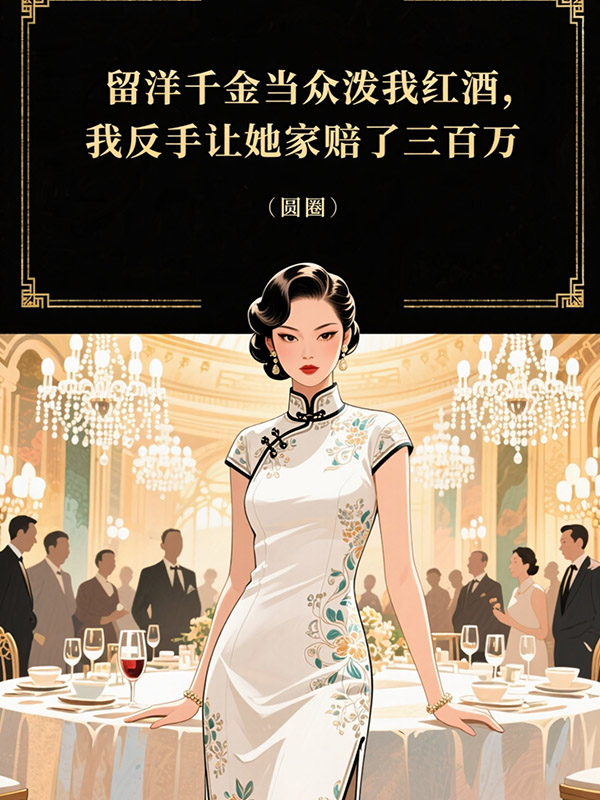 留洋千金当众泼我红酒，我反手让她家赔了三百万